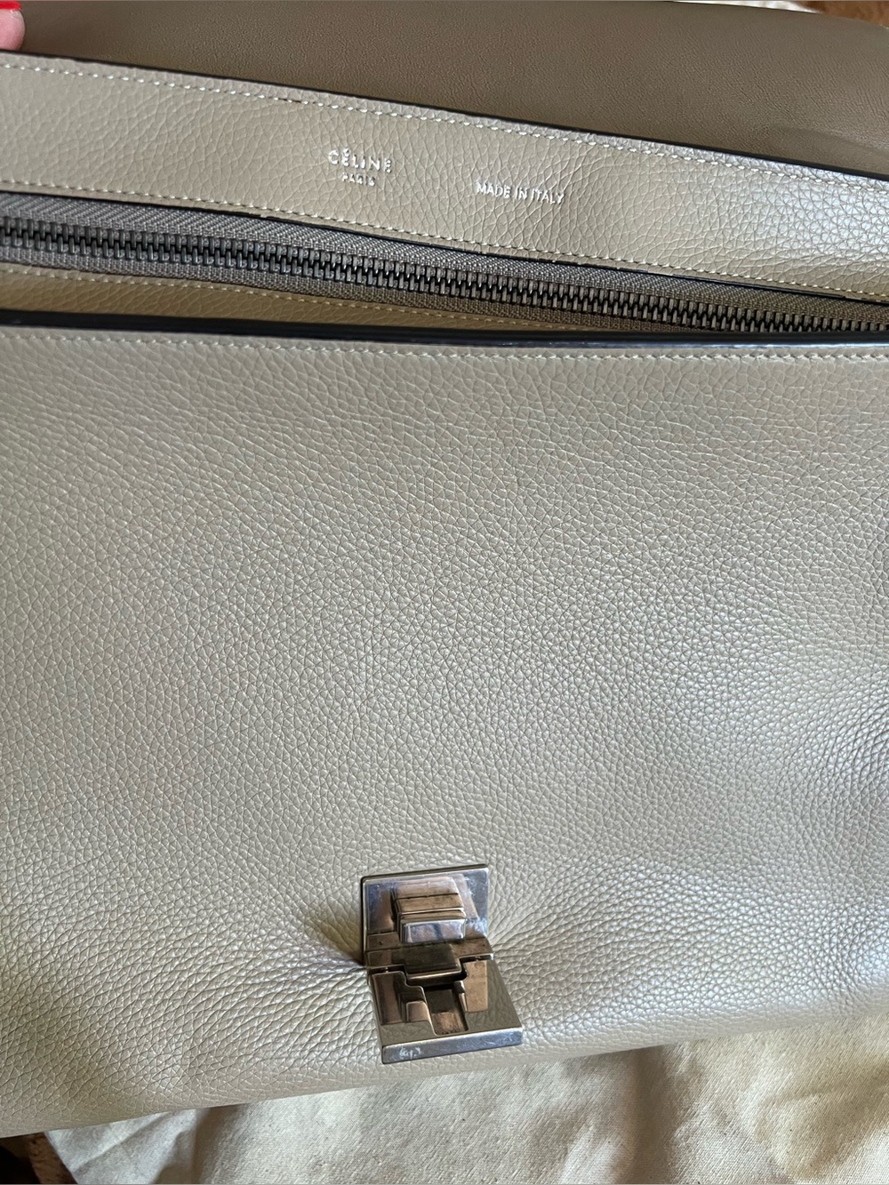 Celine $2950 nude medium trapeze tote - Picture 10 of 14